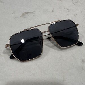 Stylish Gold and Black Sunglasses